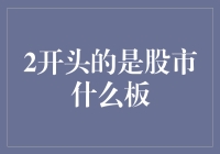 2开头的股票代码：揭秘中国股市的独特标志