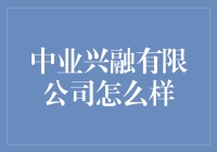 中业兴融有限公司：金融行业的革新者与领导者