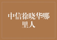 中信徐晓华的神秘之旅：从故乡到金融帝国的奇妙冒险