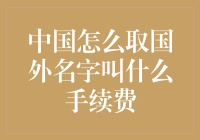 中国取国外名字的手续费大揭秘：身份重塑与文化交融的桥梁