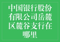 寻找中国银行岳麓区麓谷支行的正确方法