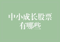 小编带你看懂，那些鲜为人知的中小成长股们