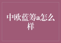 中欧蓝筹A基金：稳健前行，品质投资