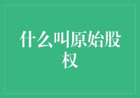 股权是什么？原始股权是股神照出来的影子吗？