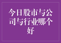 今日股市与公司与行业：选择投资新方向的策略探讨