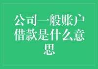 借来的钱去哪儿了？公司一般账户借款大揭秘！