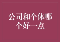 公司vs个体：何者更适合你的财务规划？