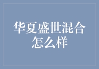 多元智慧投资：华夏盛世混合基金的潜力与策略分析