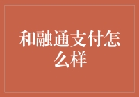 和融通支付：你的移动支付新伙伴？