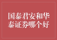 国泰君安与华泰证券：全面解析投资理财差异