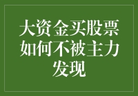 大资金购入股票策略：如何在不被主力发现的情况下实现高效交易？