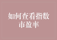 如何查看指数市盈率：深入解析常用方法及注意事项