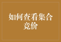 如何查看集合竞价：股市新手的一步步教学手册