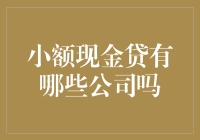 小额现金贷公司，你听说过几家？