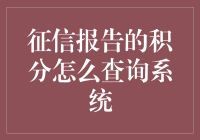 征信报告积分查询系统：便捷高效的信息透明化