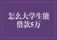 大学生如何合法获取5万元借款：策略与建议