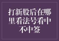 探秘新股申购后的神秘之旅：如何在法号上看中签结果