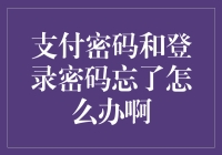 忘记了支付密码和登录密码怎么办？请看这篇详细指南