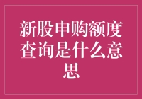 啥是新股申购额度查询？它为啥这么重要？