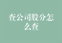 查公司股分的方法与技巧