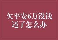 欠平安6万没钱还了怎么办？别急，我来给你支几招！