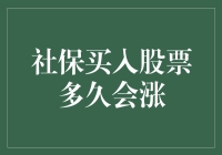 社保买入股票对股市的影响：多久会涨？