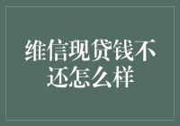 警惕！维信现贷不还款的下场：从月光族到月黑族指南