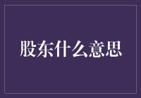 股东：公司治理的核心力量