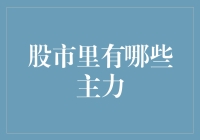 股市里的幕后推手：揭秘主力机构与个人投资者背后的力量