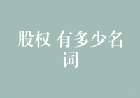 股东的烦恼：有多少名词能形容我的少数股东权益？