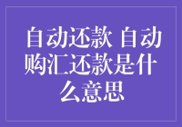 自动还款与自动购汇还款：轻松管理财务的新型理财工具