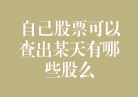 股票交易：如何查询某一天您的股票持仓情况