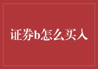 证券B的买入策略：理解、分析与操作指南