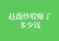 赵薇炒股：从股市新手到财富赢家的传奇历程