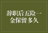 辞职后五险一金保留多久？别担心，你的退休金会替你说话