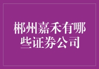 郴州嘉禾地区的证券公司概览与专业分析